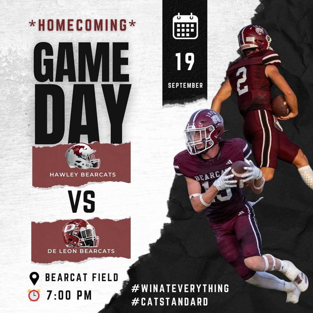 homecoming game day promo graphic