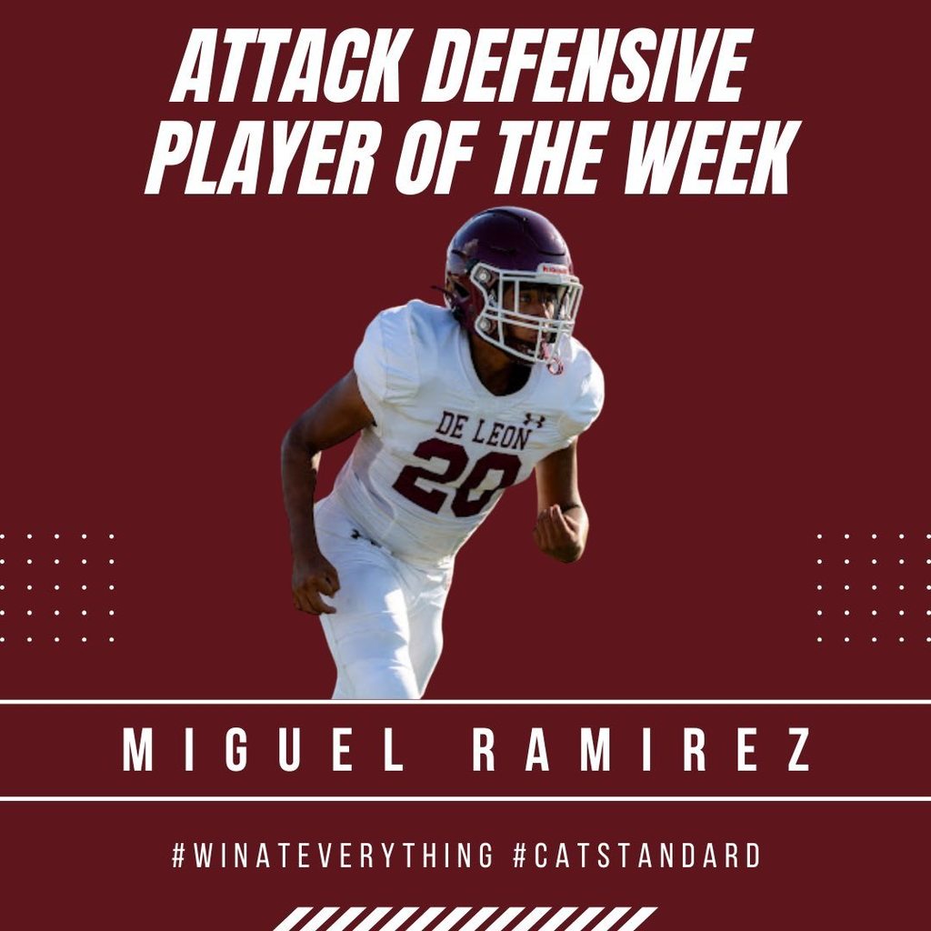 attack defensive player of the week