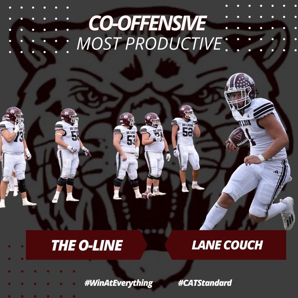 co offensive most productive: the o line and lane couch