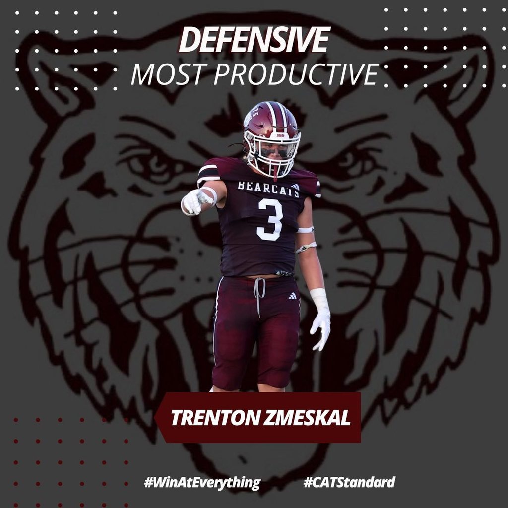 defensive most productive player trenton zmeskal