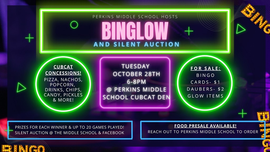 pms binglow and silent auction flyer