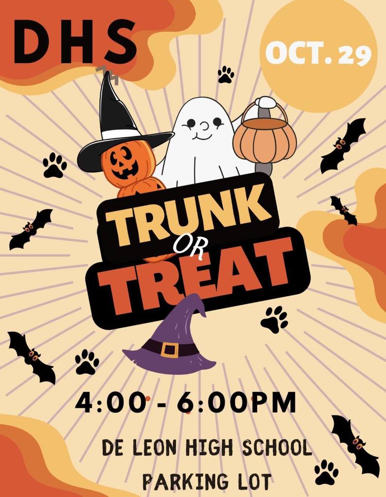 dhs trunk or treat flyer