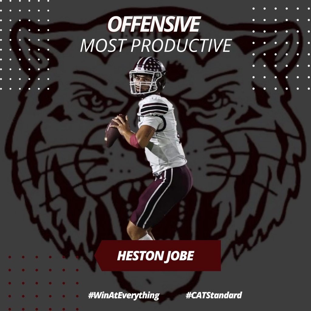 offensive most productive play of the week heston jobe