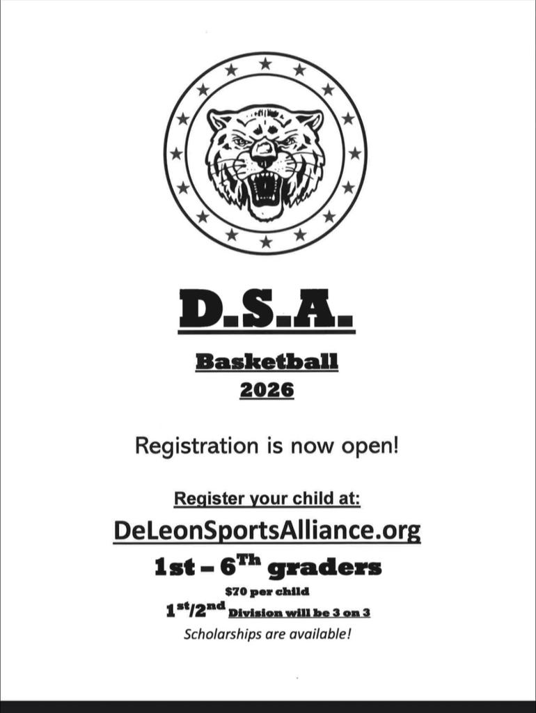 DSA basketball registration flyer