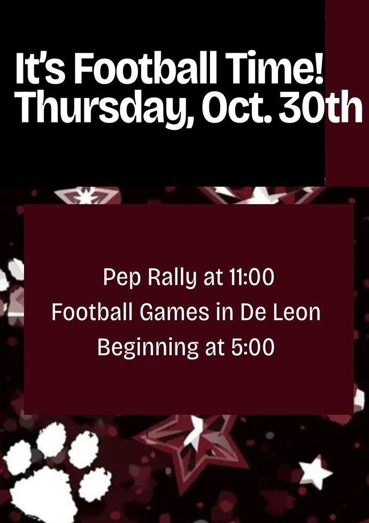 junior high football games flyer for tonight