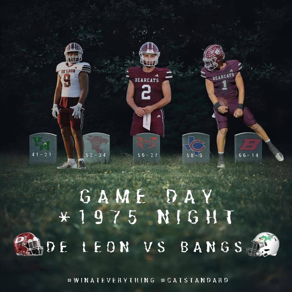 game day 1975 night de leon vs bangs promo flyer