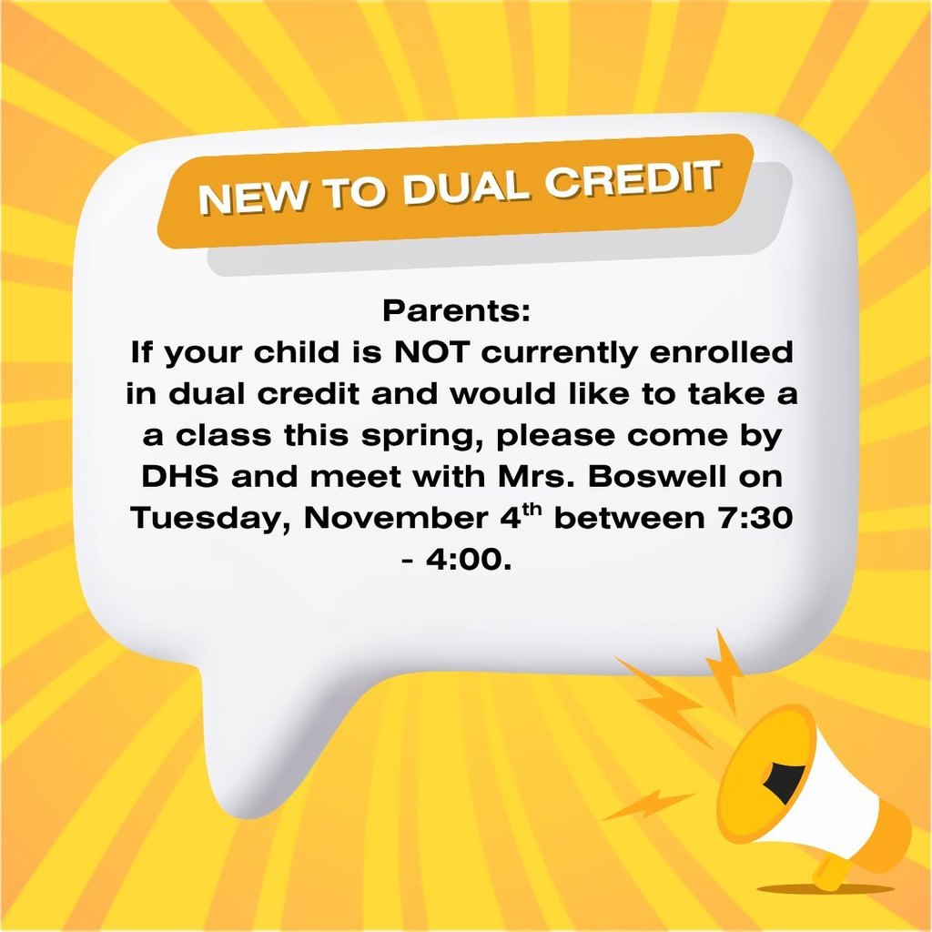 New to Dual Credit text