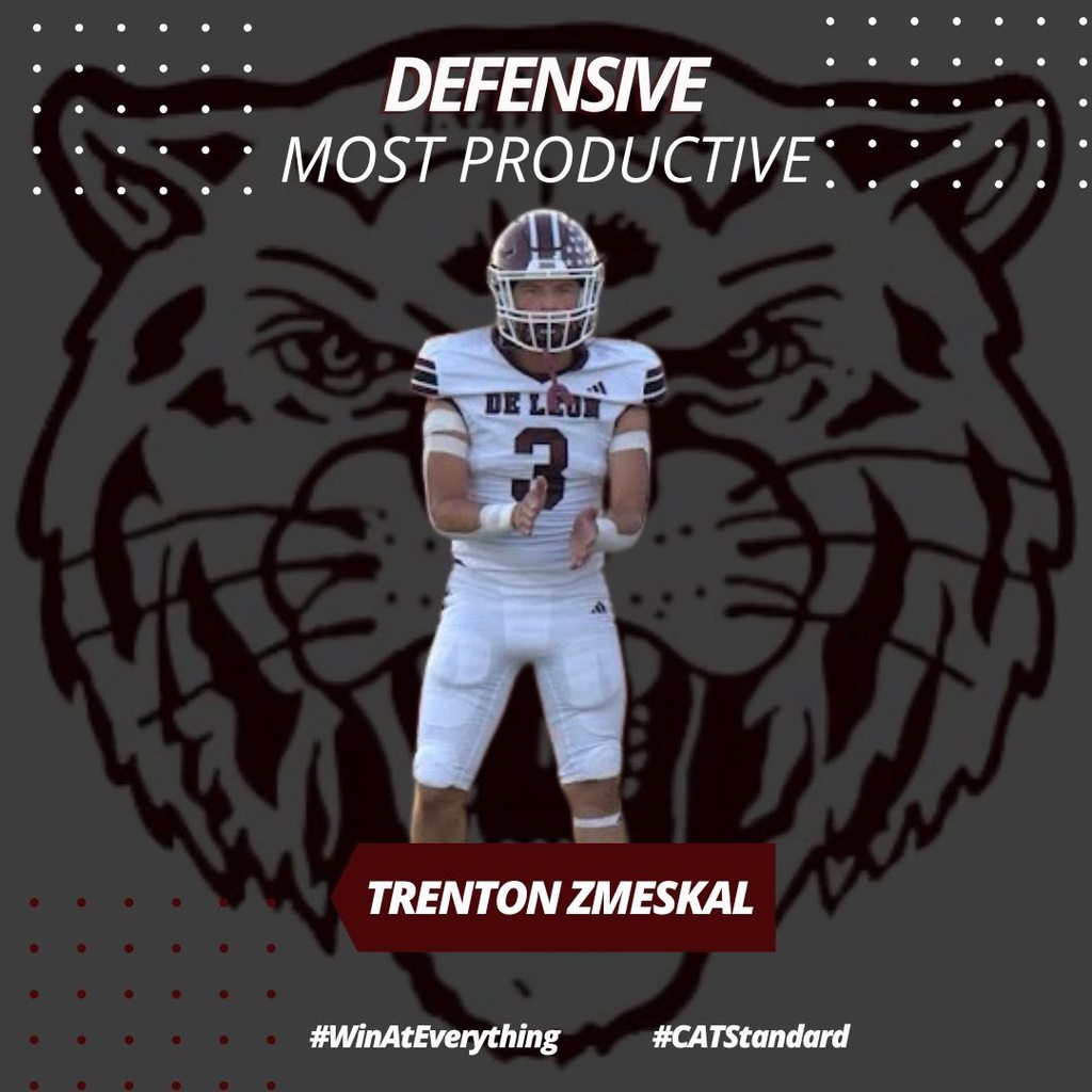 defensive most productive player of the game trenton zmeskal