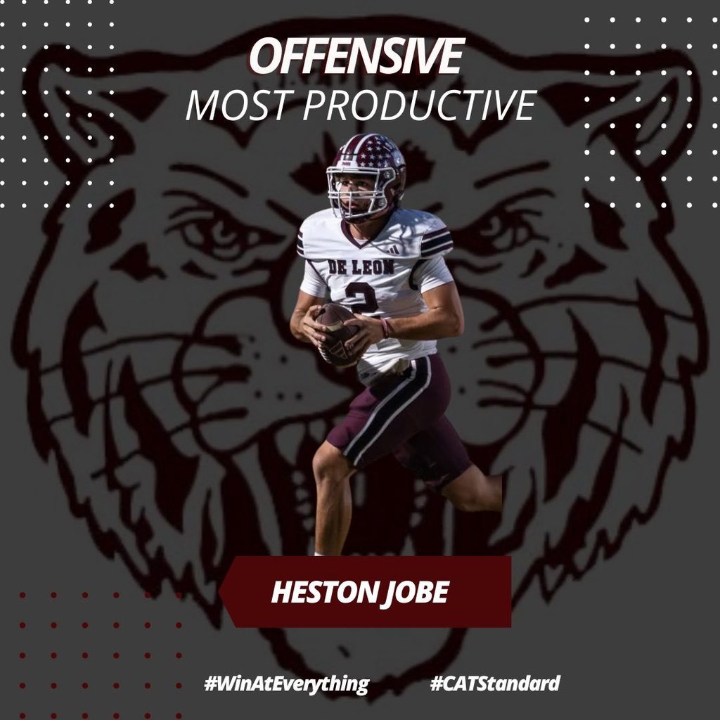 offensive most productive player of the week heston jobe