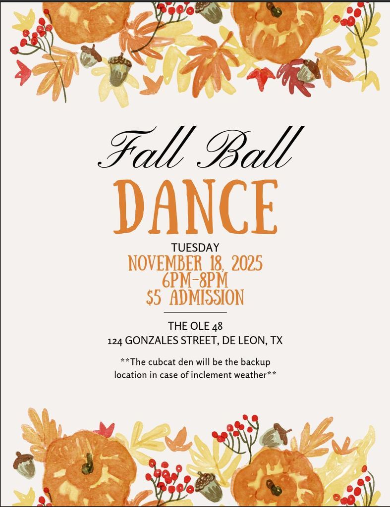 fall ball dance flyer