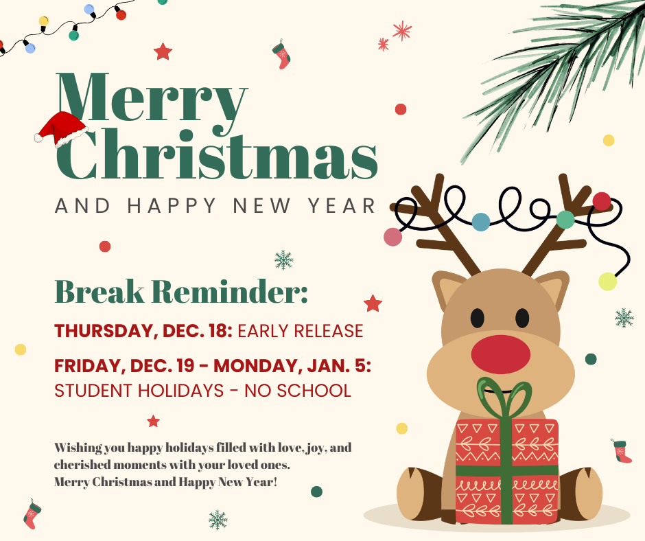 break reminder christmas graphic 