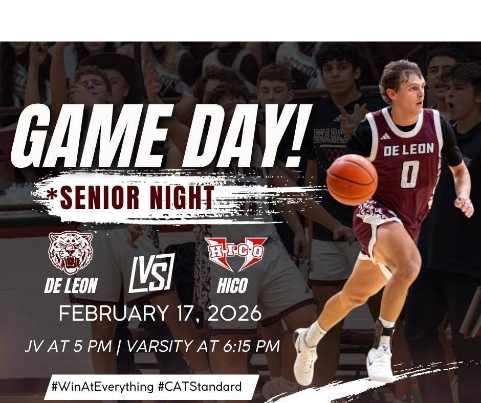 game day senior night boys basketball game against hico february 17 at 6:15 pm