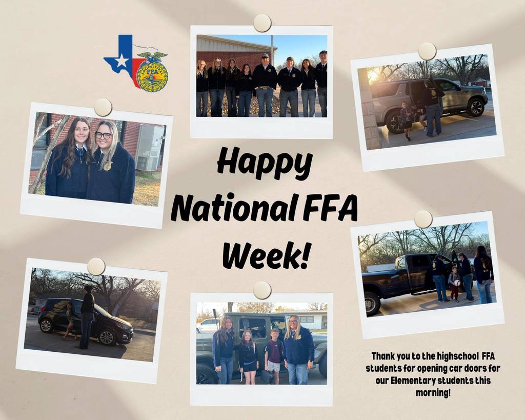 happy national ffa week to the hs ffa members from elementary campus