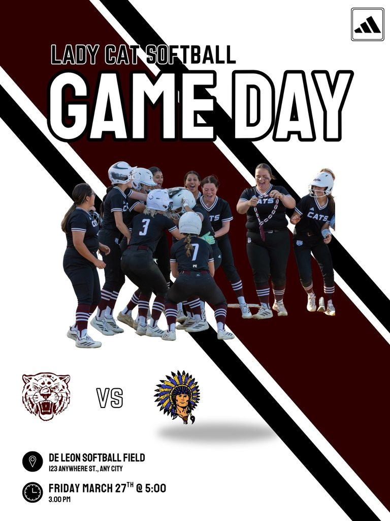 softball game day flyer