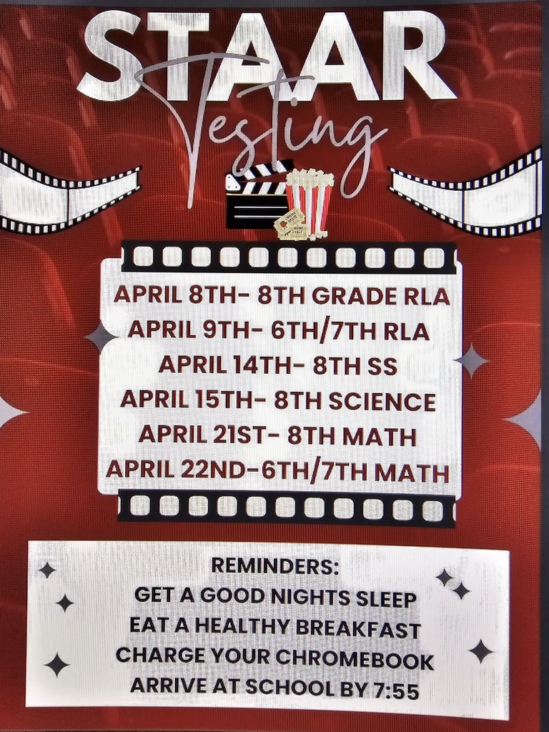 pms testing dates flyer
