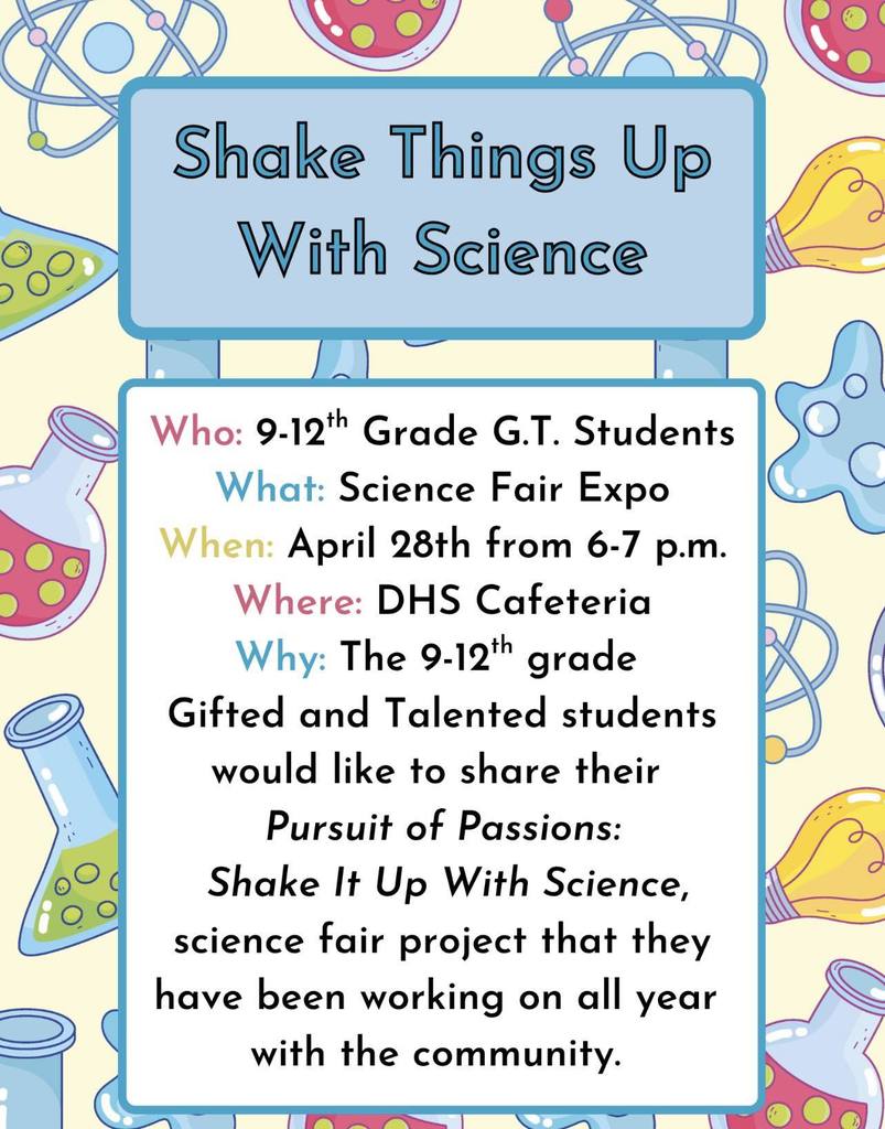 GT science fair expo flyer