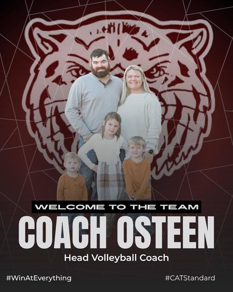 welcome to the team coach osteen head volleyball coach text and family picture