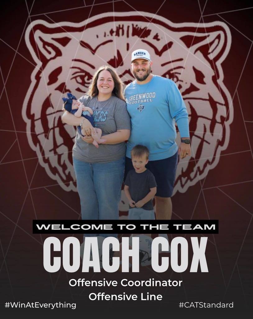 welcome to the team coach cox and family graphic