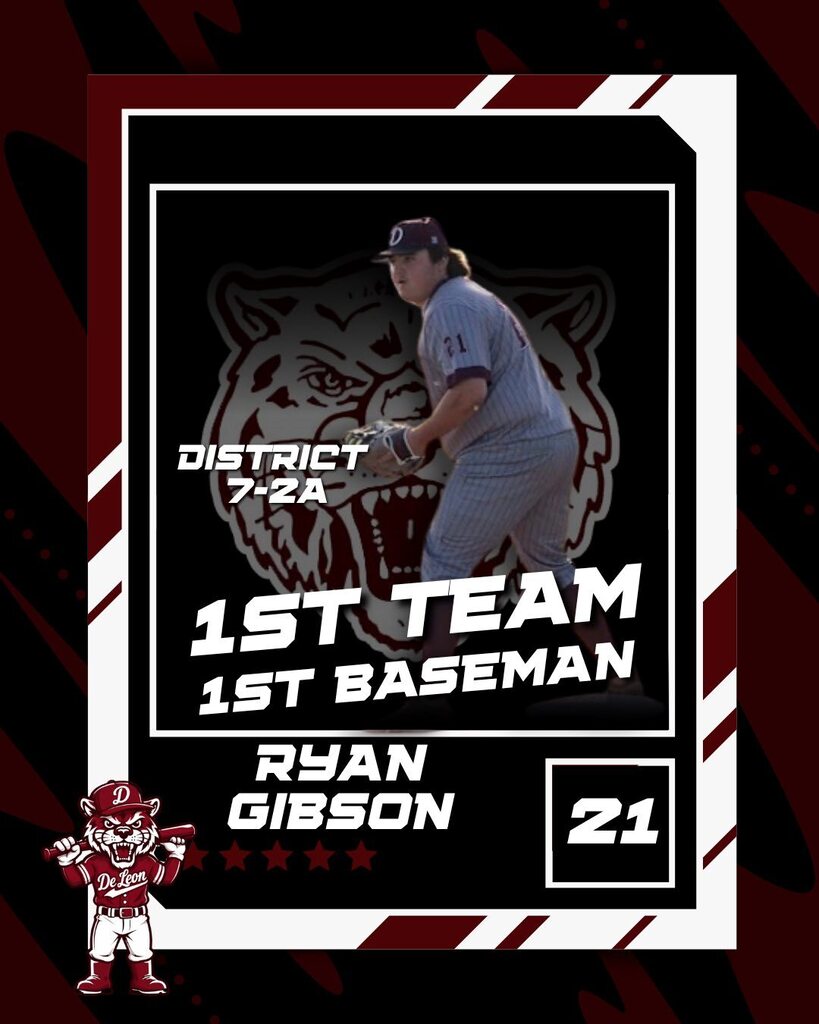 district 7-2a 1st team 1st baseball ryan gibson