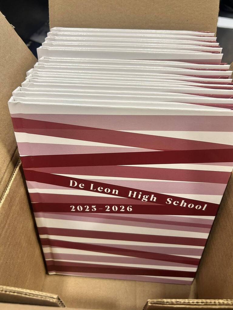de leon high school yearbooks in a box