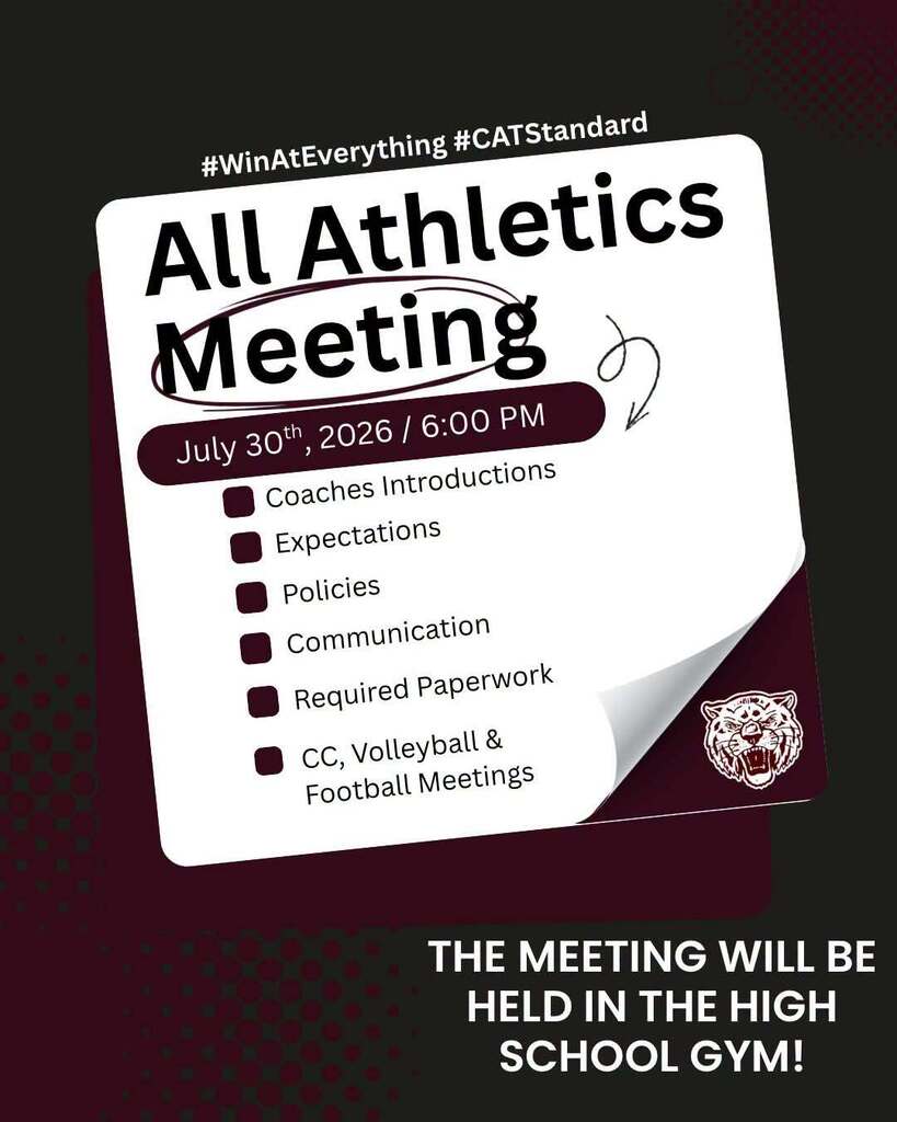 all athletics meeting july 30th flyer