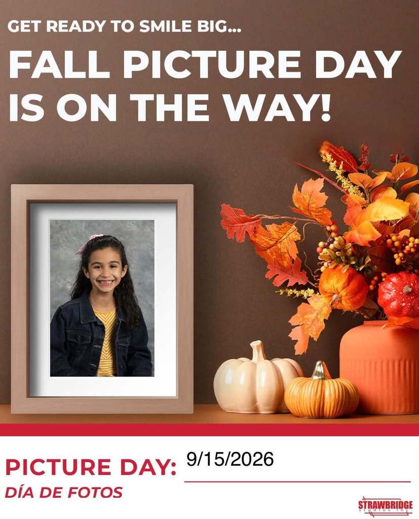 high school picture day flyer