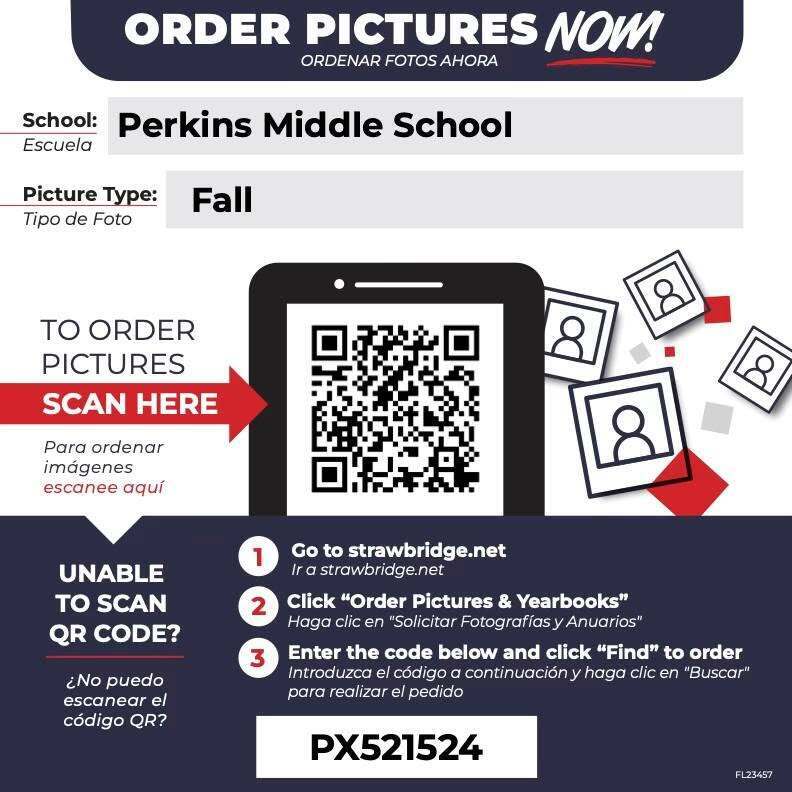 middle school fall picture day order form instructions