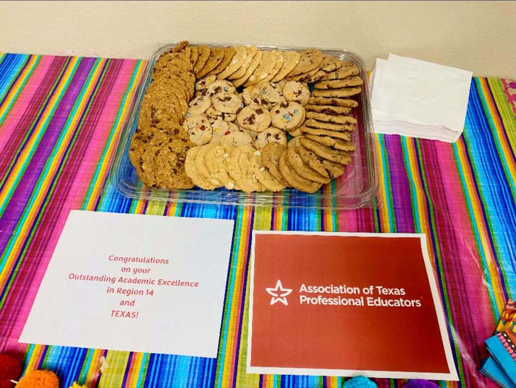 cookie tray courtesy of ATPE