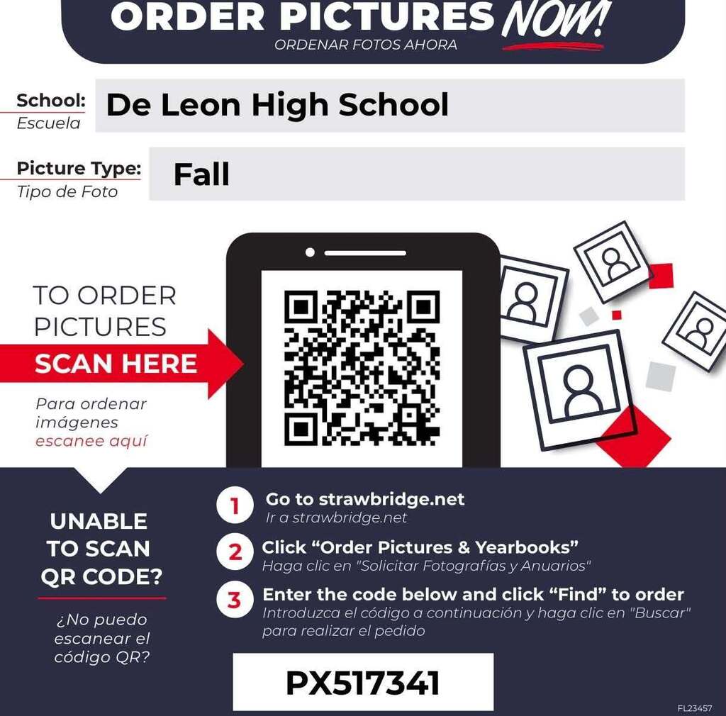 fall picture day info and qr code