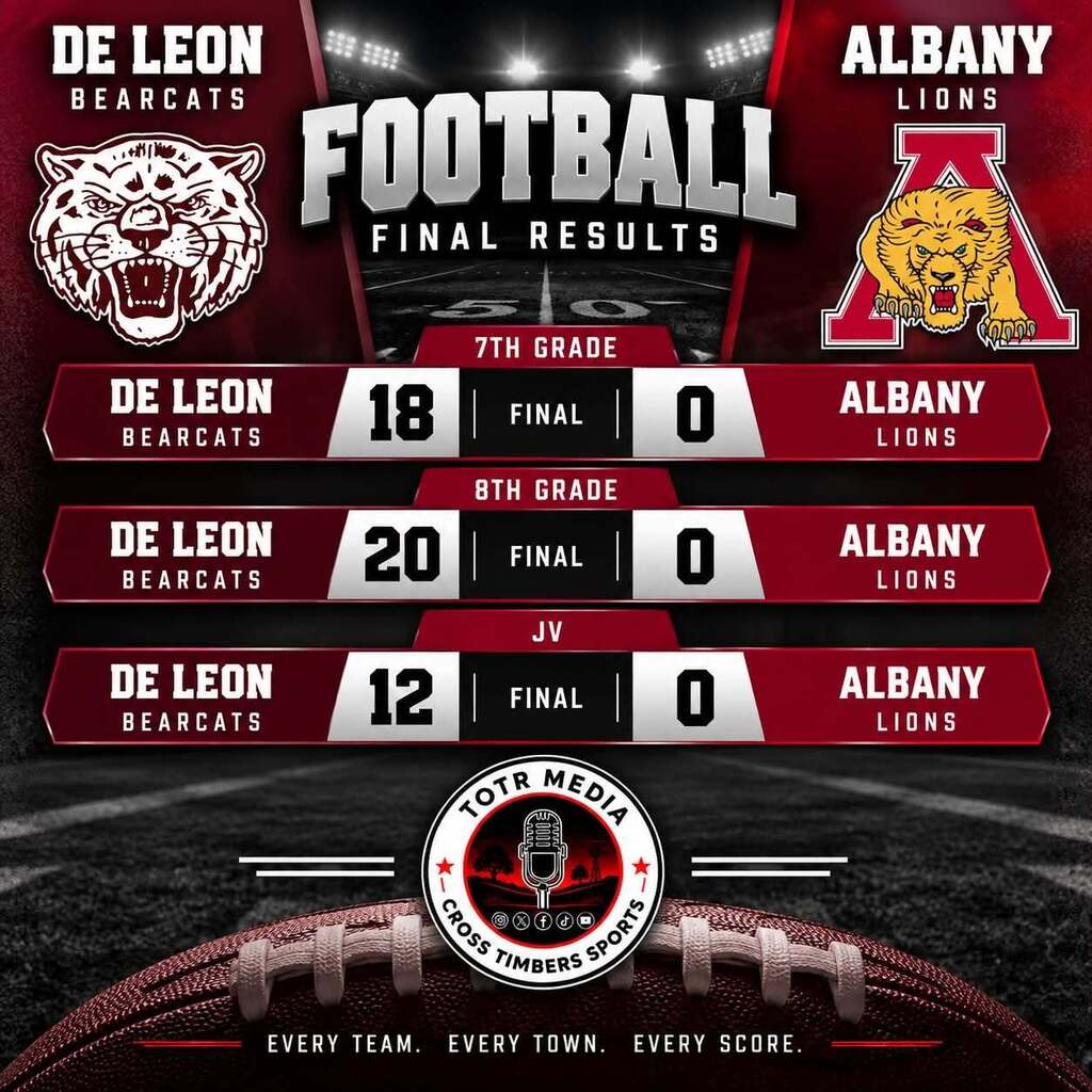 de leon vs albany scores from thursday september 10