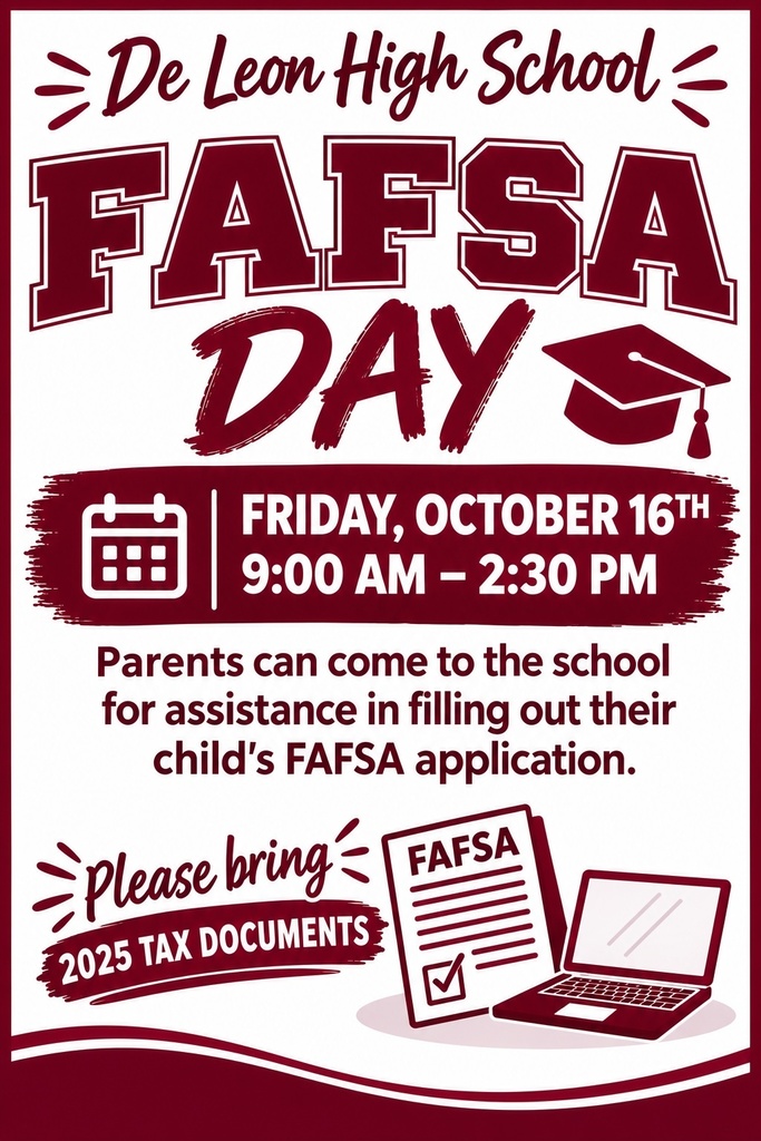 fafsa day friday october 16th text flyer