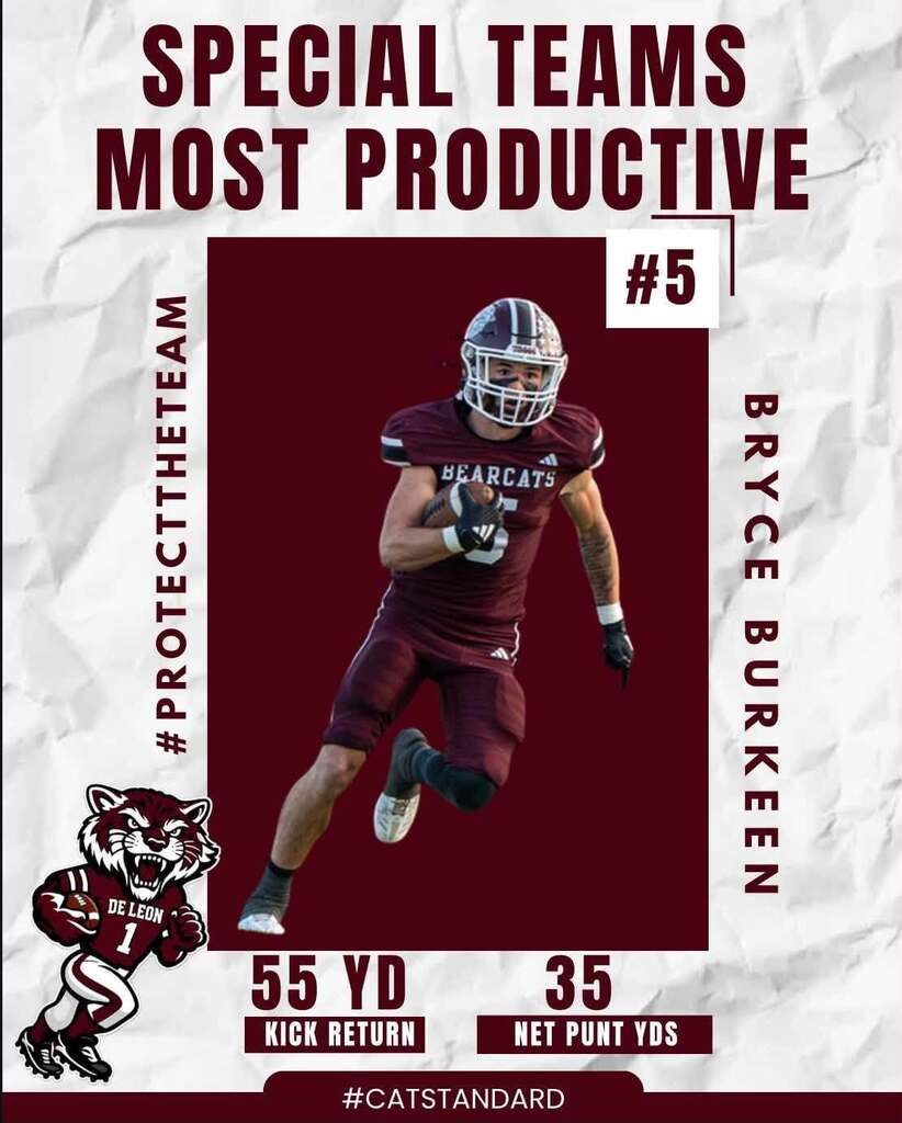 special teams most productive bryce burkeen