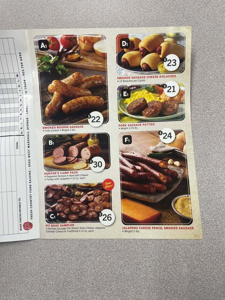 meat box sales book page