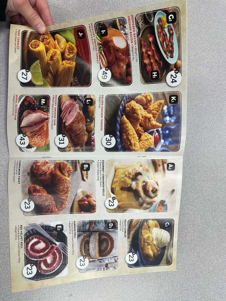 meat box sales book page