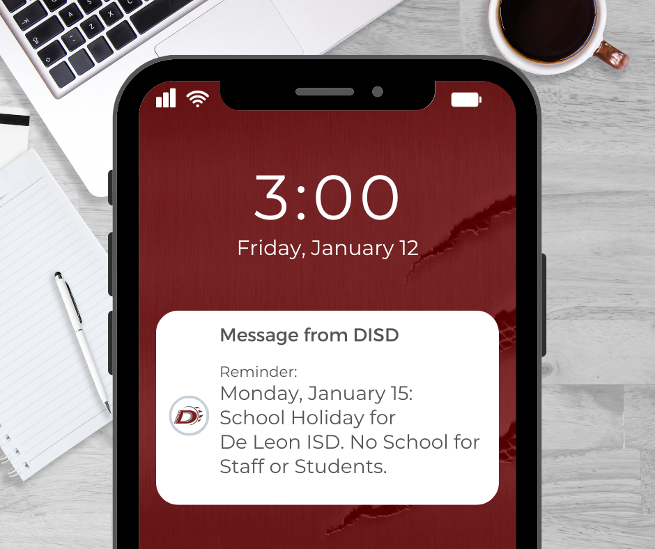 text alert graphic