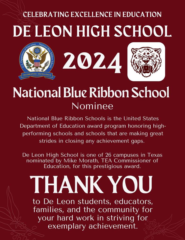 national blue ribbon school  nominee flyer