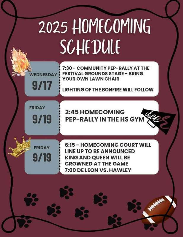 homecoming schedule