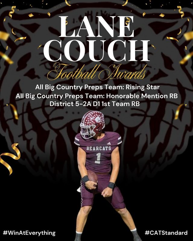 lane couch football awards