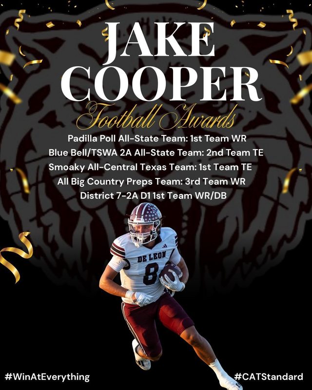 jake cooper football awards
