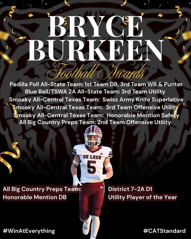 bryce burkeen football awards