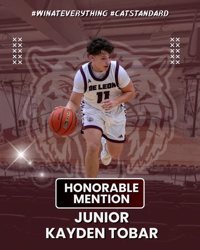 honorable mention junior kayden tobar