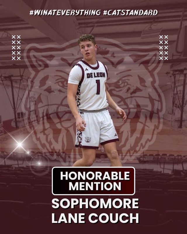 honorable mention sophomore lane couch