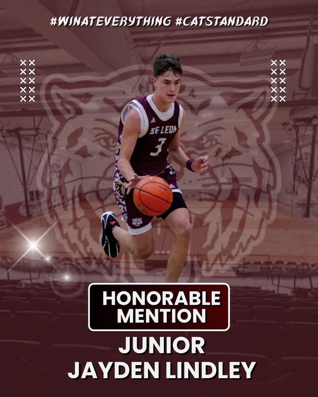 honorable mention junior jayden lindley