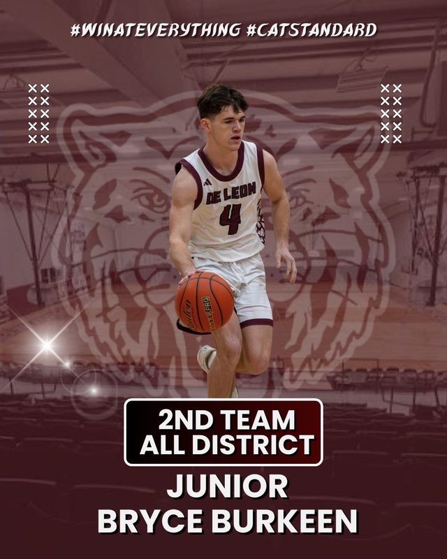 2nd team all district junior bryce burkeen