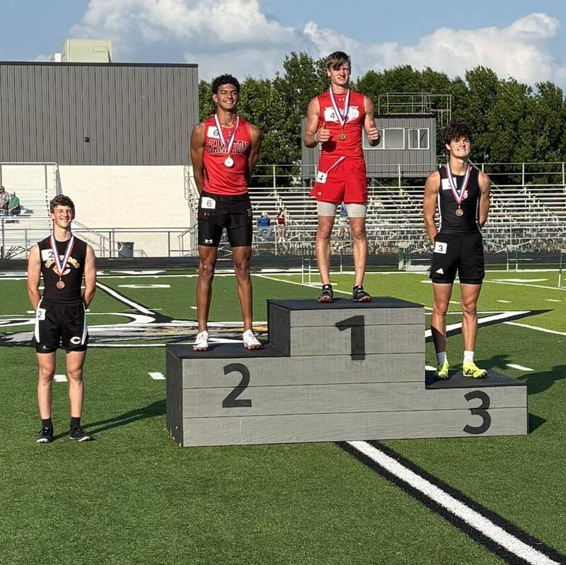 110 M hurdles podium winners in track