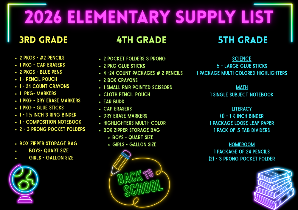 26-27 School Supply List