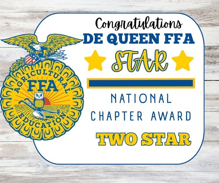 graphic congratulations de Queen ffa on two star chapter award