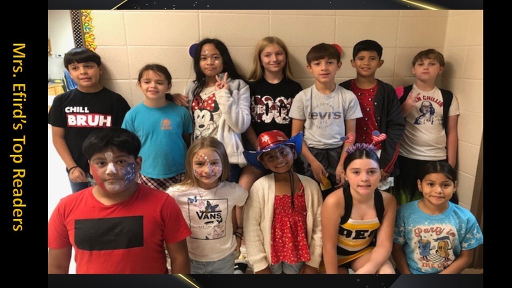 Mrs. Efird's big readers.