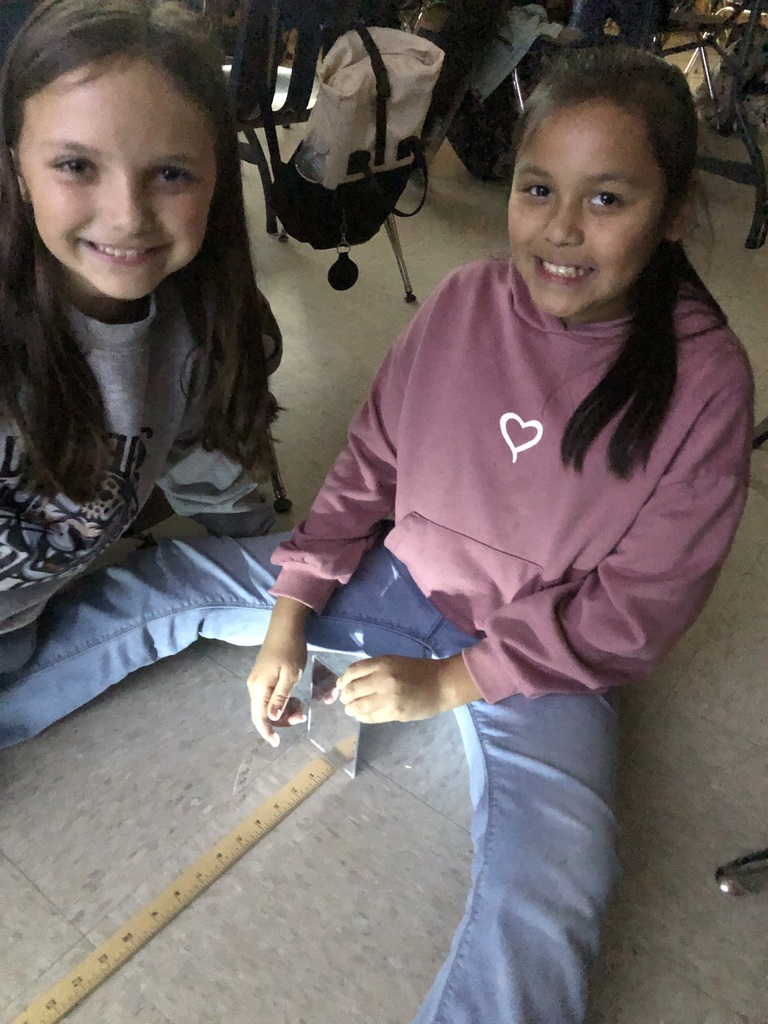 4th grade science class using lightwaves.