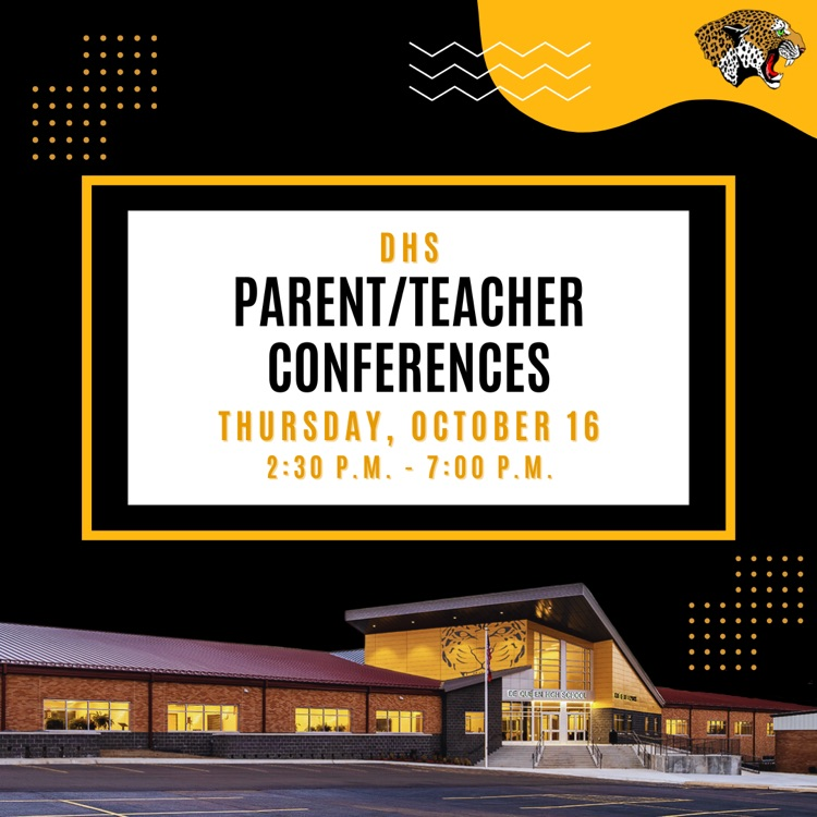 parent teacher conferences October 16 2:30-7:00